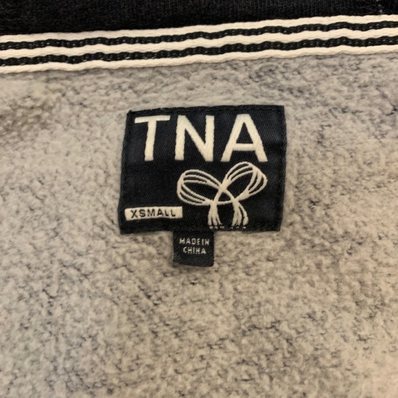 TNA Aritzia Dark Grey Zip Up Hoodie Size XS - Picture 8 of 11